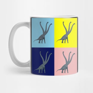 Three-Necked Dinosaur - Multicolor | Long Neck Dino Mug